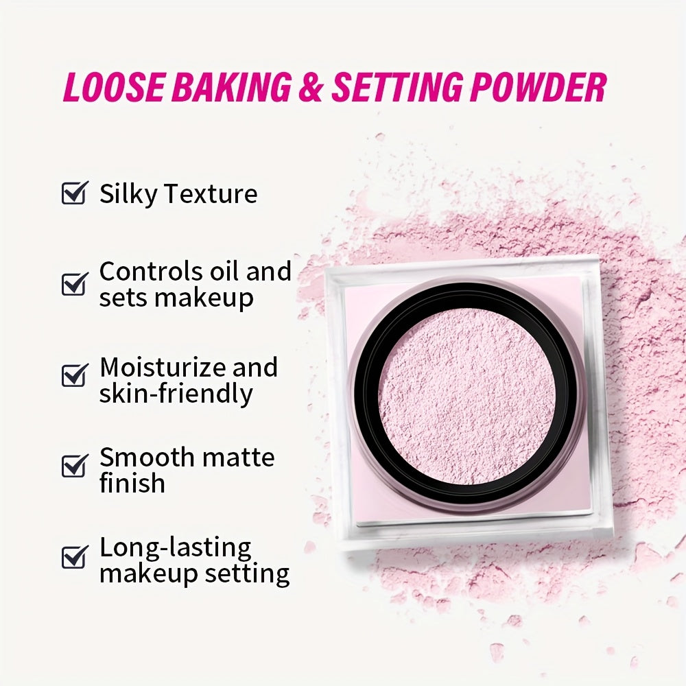 Poudre Fixante Mat Impeccable, Poudre Libre Légère avec Fini Soyeux, Look Naturel et Couvrance Totale, Contrôle du Sébum Longue Tenue pour Tous Types de Peau Clairs, Design Compact et Léger, Idéale pour le Quotidien