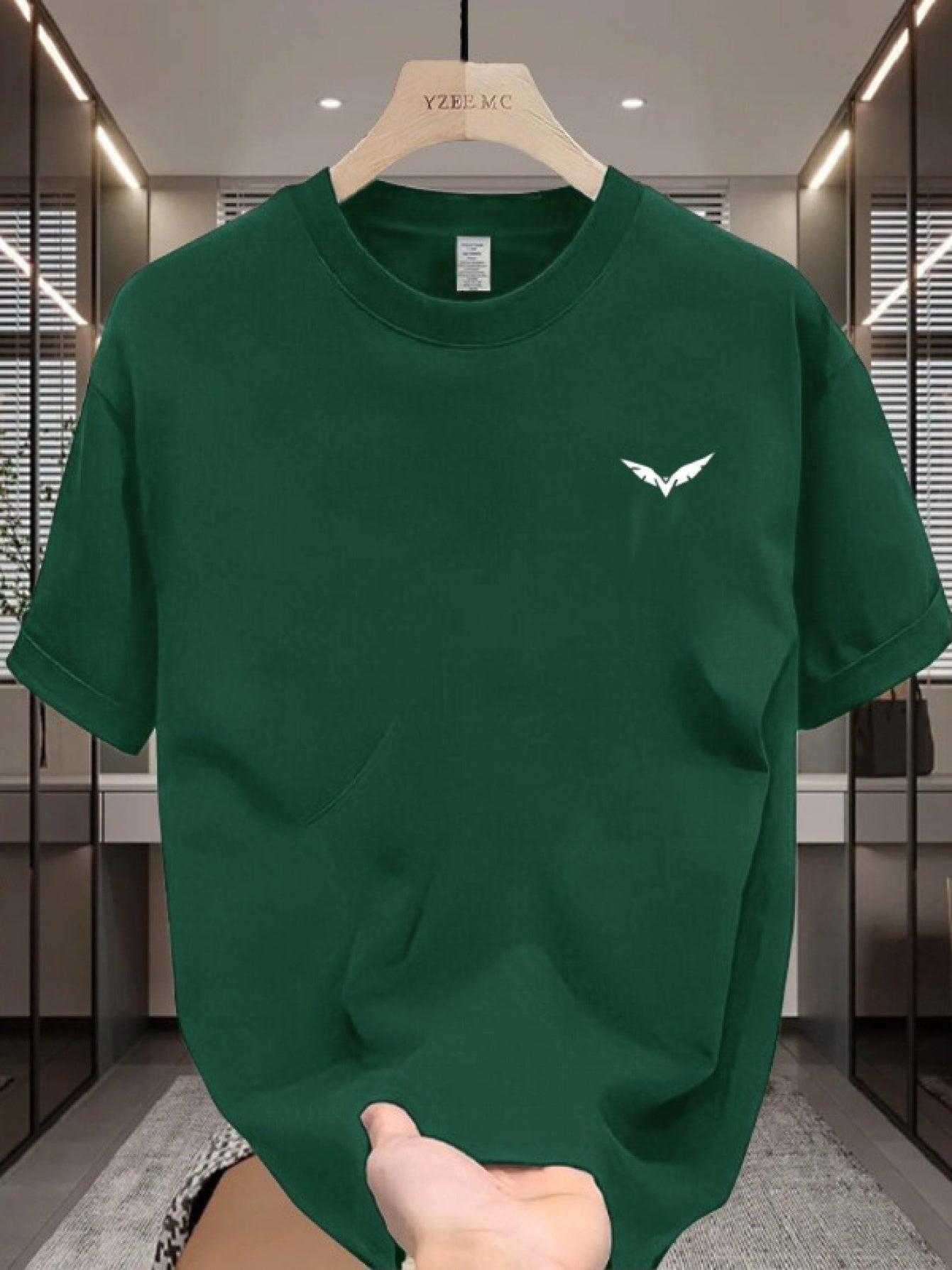 1pc Men's 100% Cotton T-Shirt - Casual Solid Color Crew Neck Short Sleeve, Soft and Stretchable Knit Fabric, Regular Fit for Year-Round Comfort and Versatility