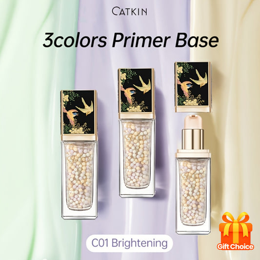 3Color Primer Base CO1 Brightening, Modified pimple mark and redness, Helps conceal imperfections