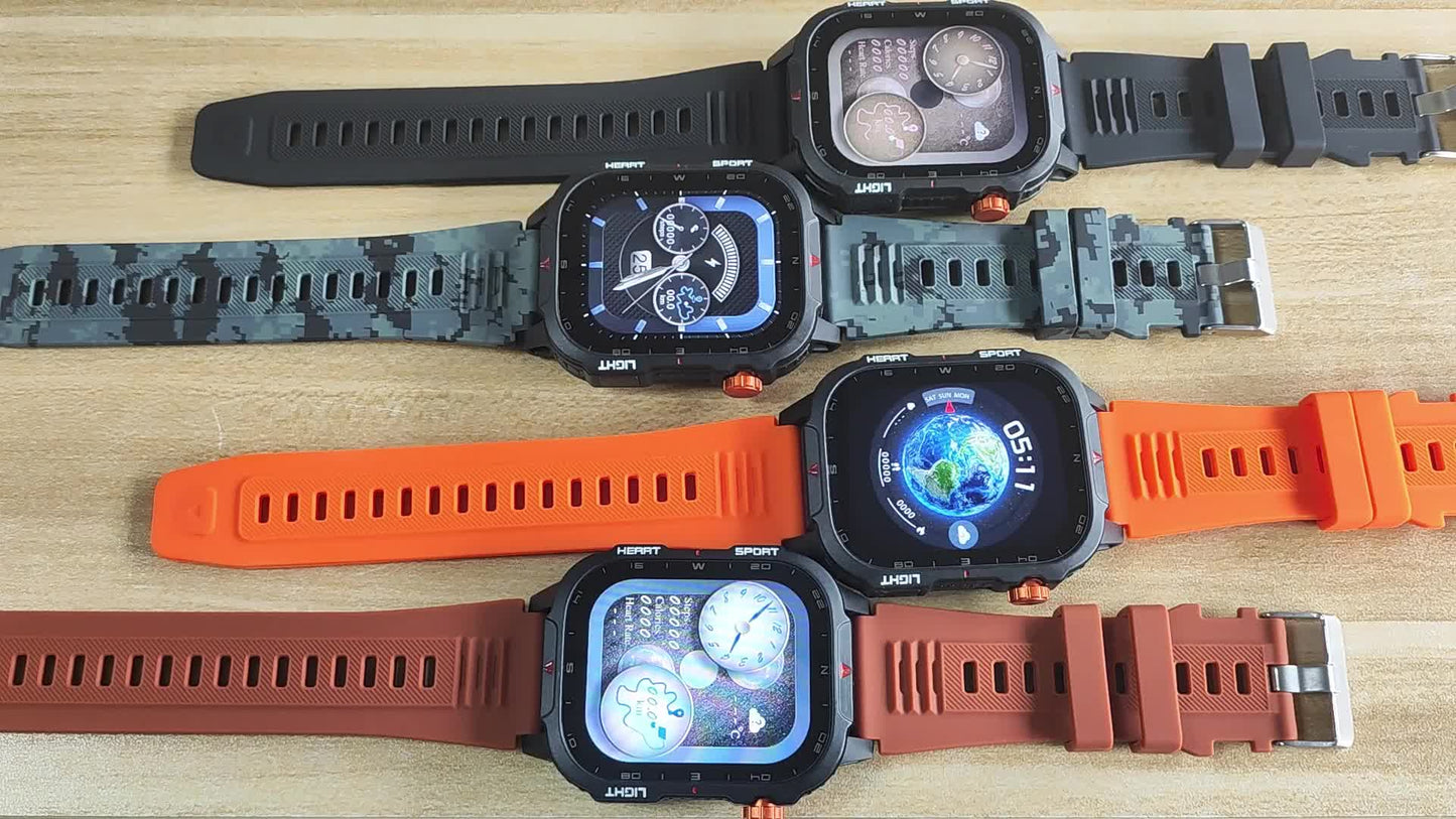 SENBONO Men'S & Women'S Smart Watch with 5.11cm HD Ultra-Large Display, 60Hz Refresh Rate, 1100mAh Battery, 130+ Day Standby Time, 200+ Watch Faces, Voice Assistant, 100+ Sport Modes, Fitness Tracker, USB Charging, Weather Fo