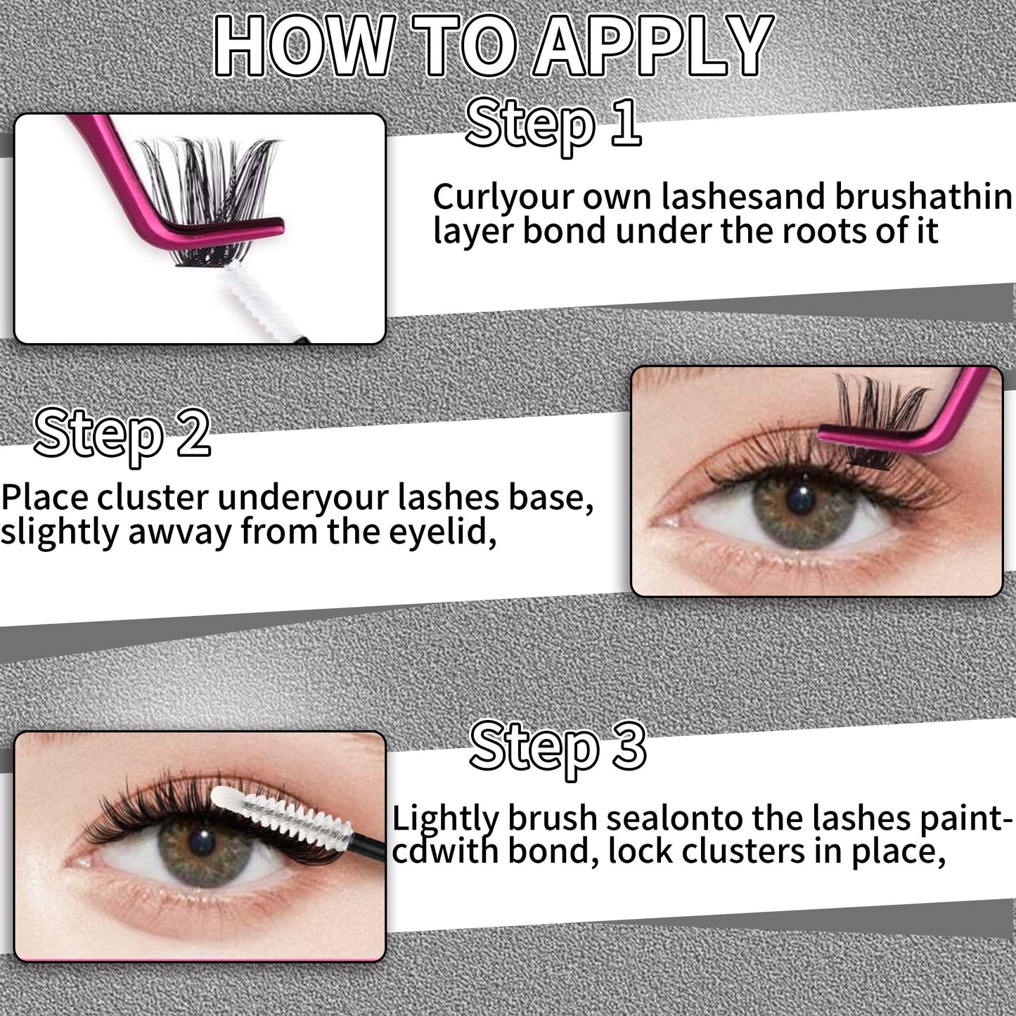 Nouvelles Faux Cils — Aspect Naturel, Faciles à Appliquer, Style Naturel pour Sublimer le Regard