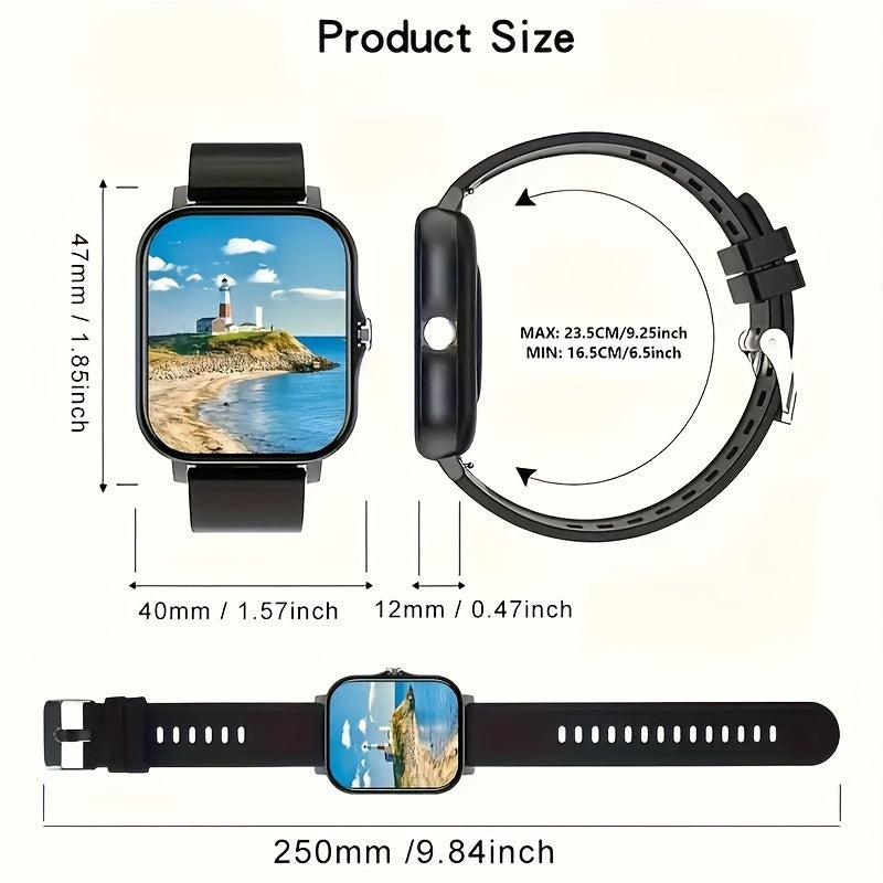 New Full-Touch HD Smartwatch for Men And Women, Featuring Wireless Dialing, Call Answering, Sports Tracking, Photography, And Music Control. This Stylish Smartwatch Is Compatible, Making It A Great Gift For Both Men And Women