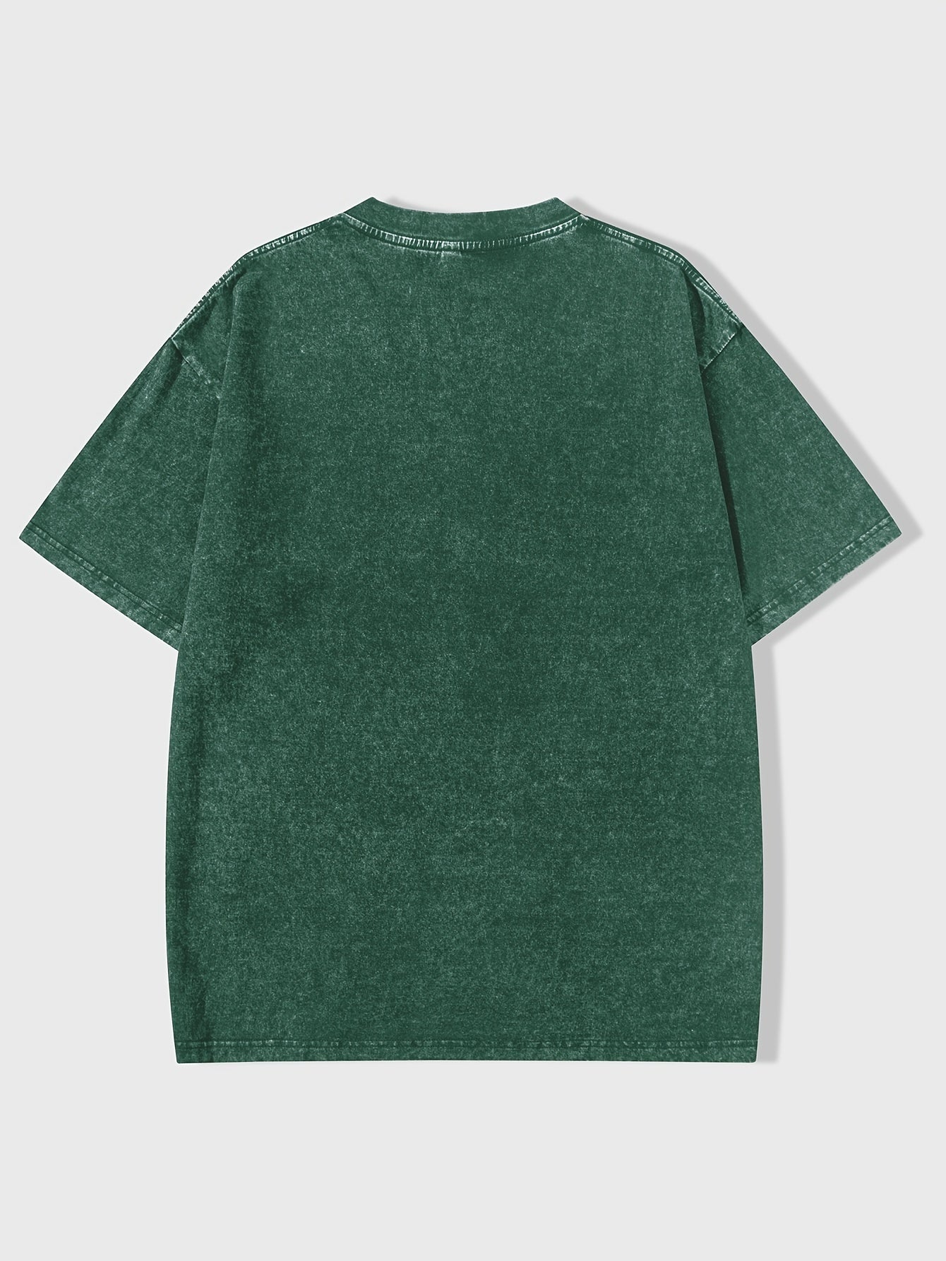 Men's loose-fit 220g T-shirt - Loose round neck, short sleeve, casual pink T-shirt with vertical stripe pattern. Comfortable and suitable for all seasons, available in plus sizes. Ideal for casual wear and layering (machine w