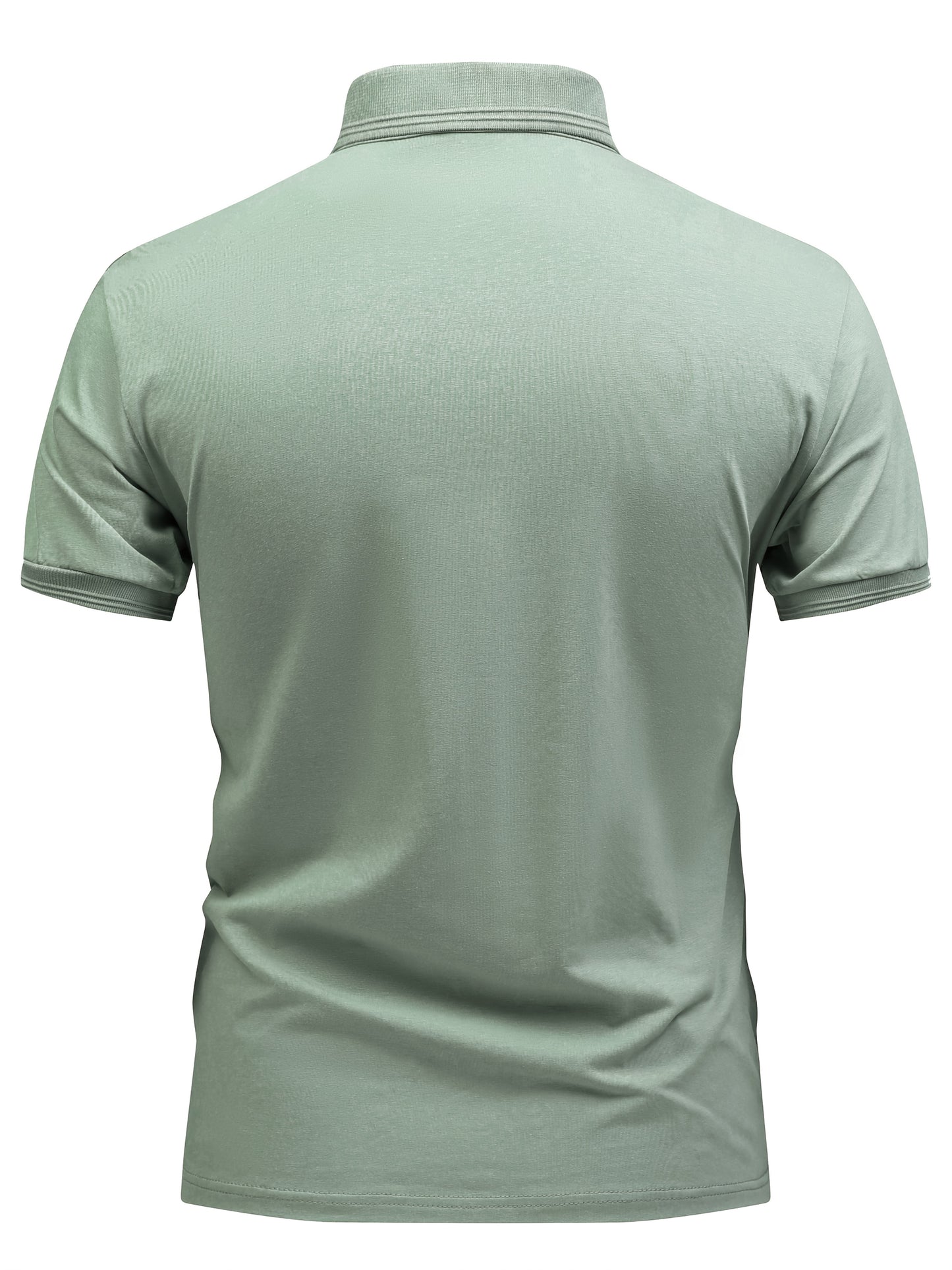 Men's Lightweight Business Casual Shirt - Breathable, Stretch Fabric Blend with Button Detail, Short Sleeve, Solid Color