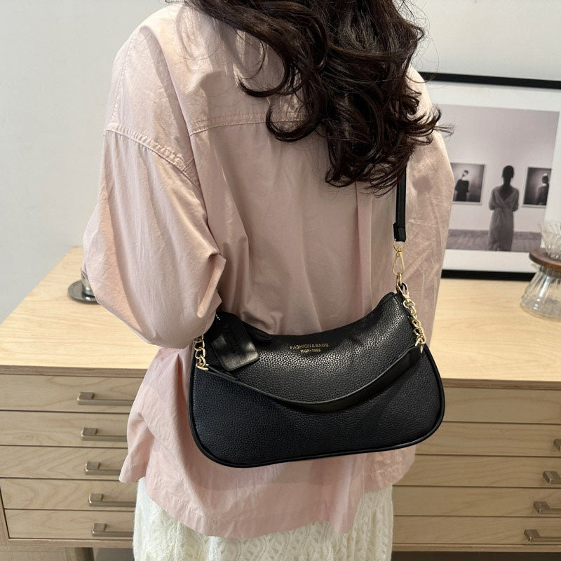 Sac Bandoulière Femme Décontracté – Sangle Réglable, Design Élégant, Idéal Loisirs, Quotidien et Transport, Parfait Cadeau pour Rentrée ou Soirées, Décor Texturé, Accessoire Mode