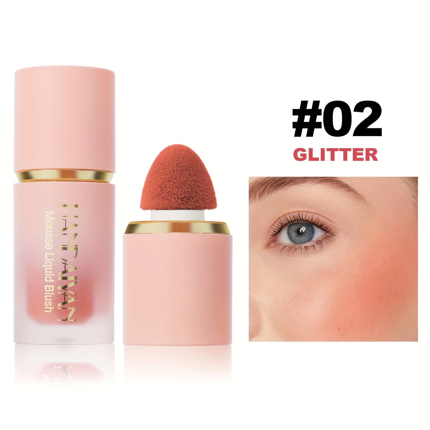 Blush Liquide Velours 6 Couleurs— Couverture Moyenne, Résistant à l’Eau et aux Taches, Tenue Longue Durée, Teinte Naturelle Baie, Sublime les Tons Beige Clair, Parfait pour Saint-Valentin, Festivals de Musique, Halloween et Cosplay de Noël