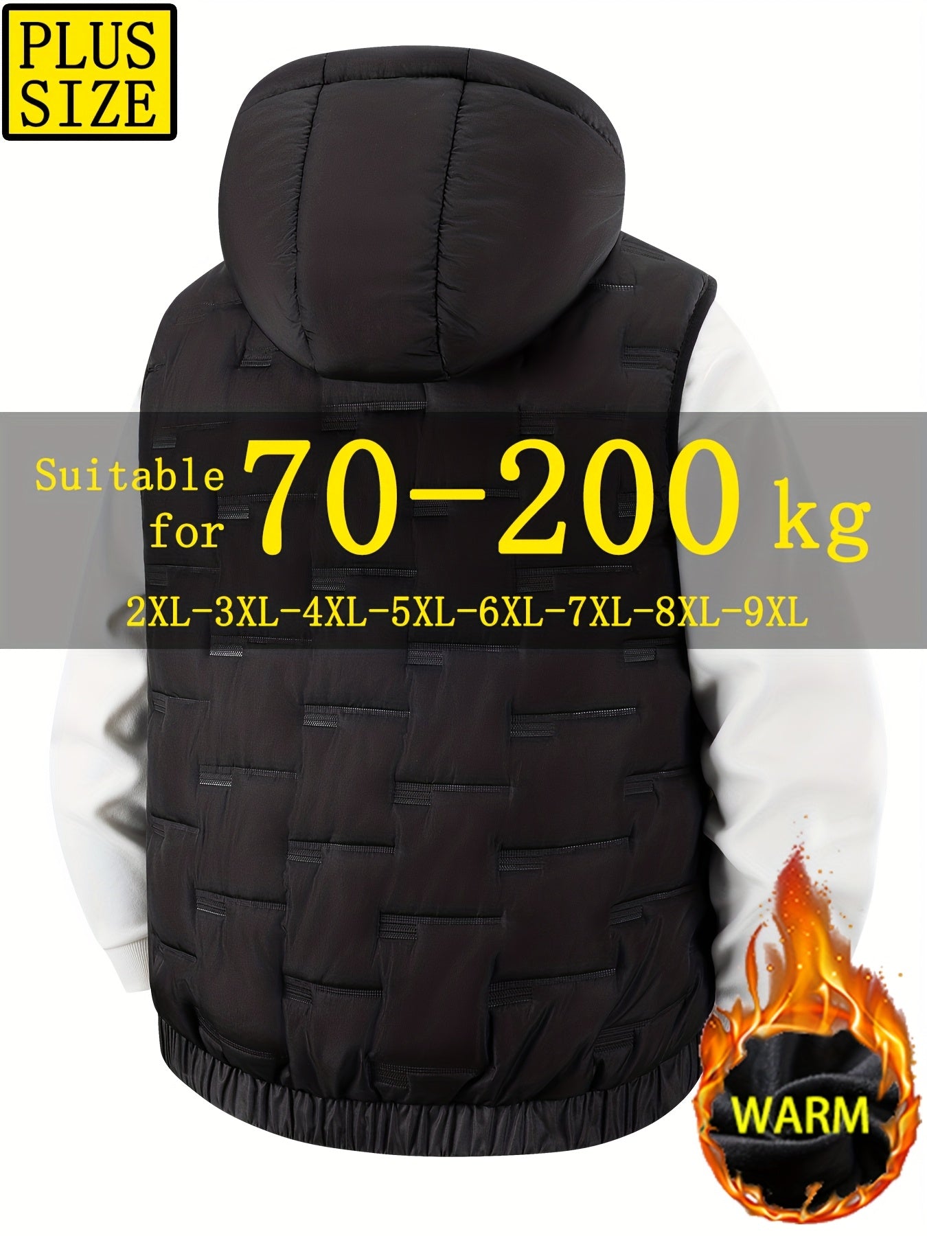 Veste Hiver Homme Oversize – Grande Taille avec Capuche