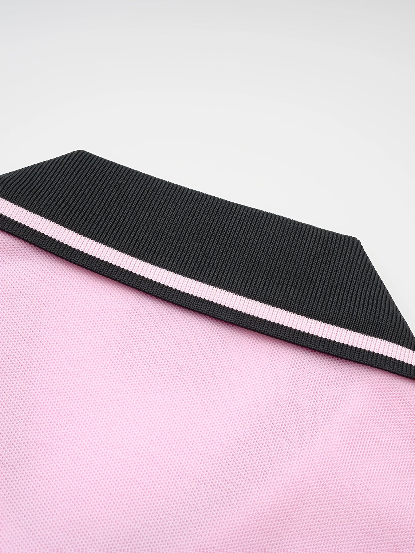 Men'S Miami Pink Polo Shirt | Slim Fit with Embroidered Details and Slit Hem, Casual Style