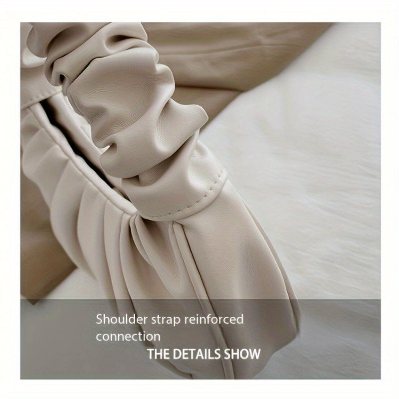 Sac à Main Femme Tendance – Petit Sac Épaule Plissé Style Nuage, Élégant et Pratique pour le Quotidien ou les Sorties