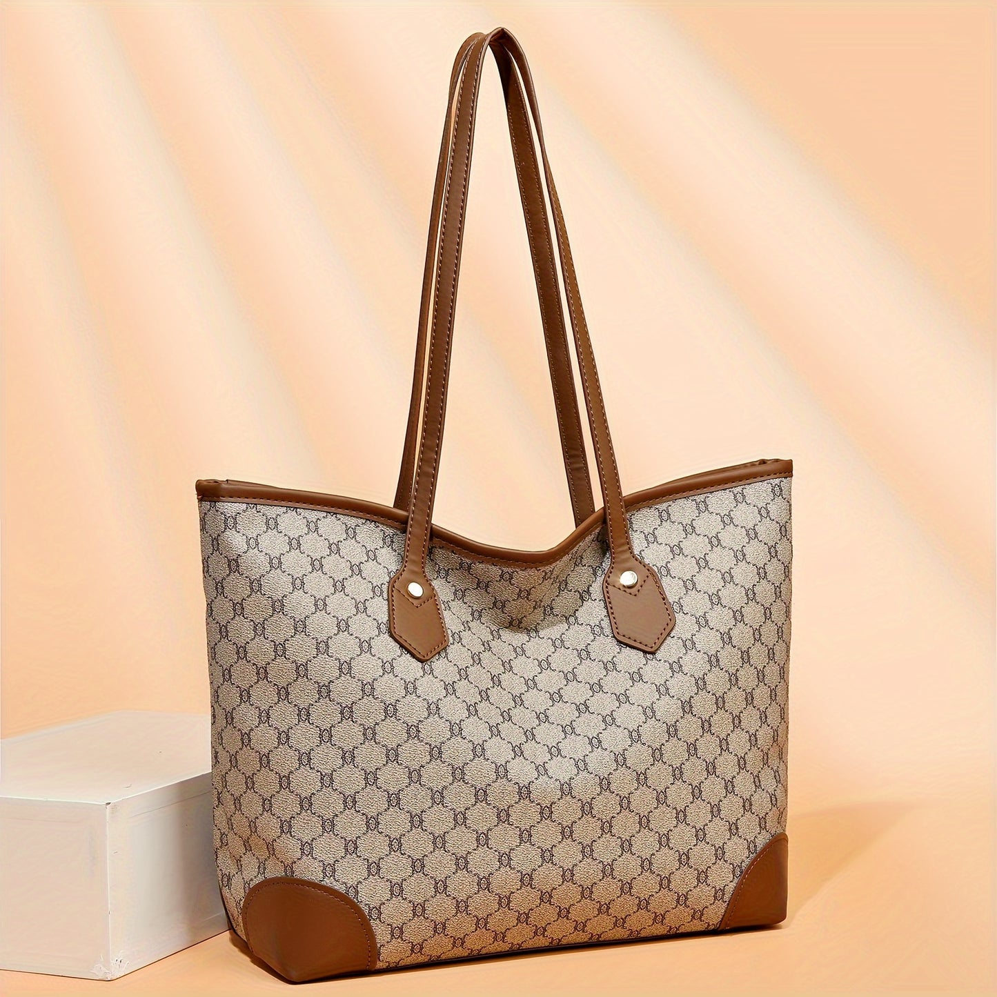 Sac fourre-tout élégant grande capacité avec portefeuille – ensemble pour femmes mûres