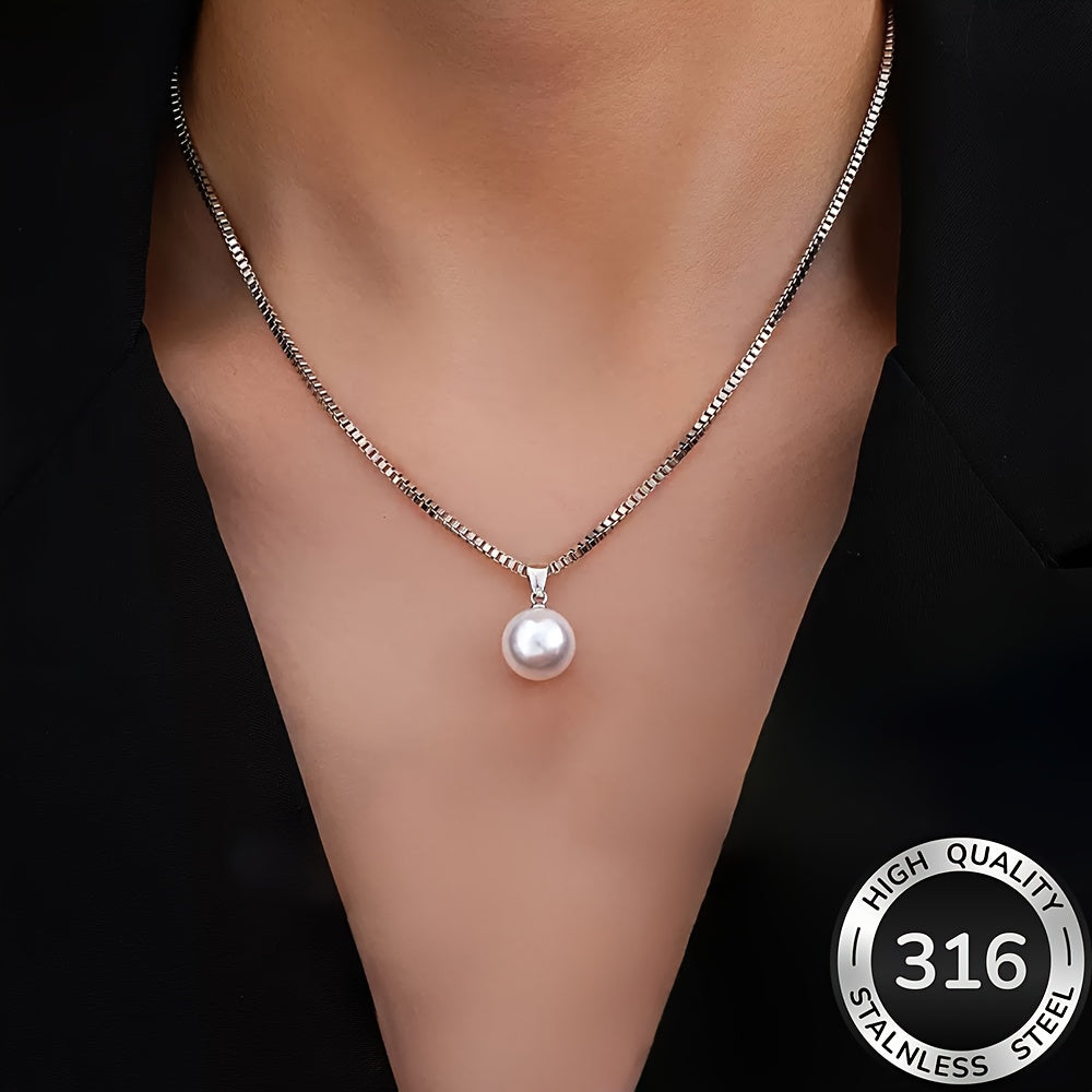 Collier Femme – Acier Inoxydable 316 Plaqué Or, Haute Qualité, Anti-Décoloration, Confortable et Polyvalent, Design Simple et Élégant, Bijou Tendance pour Quotidien et Soirées, Cadeau Raffiné pour Femme