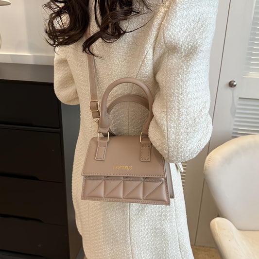 Sac bandoulière vintage disponible en 4 couleurs – petit sac carré simple et décontracté été, fermeture magnétique, à porter à la main ou en bandoulière