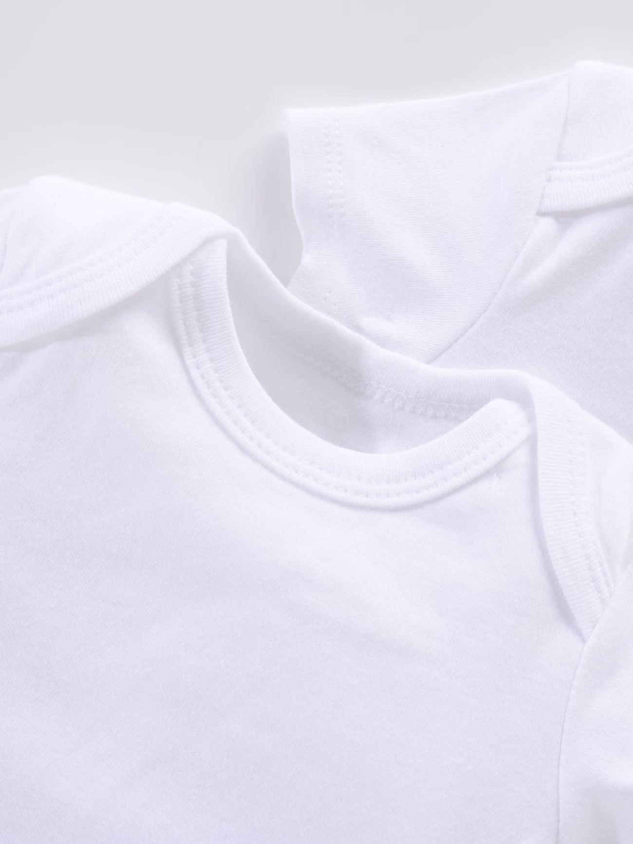 5-Pack Baby Short Sleeve Bodysuits – Solid Color Cotton Onesies for Newborns