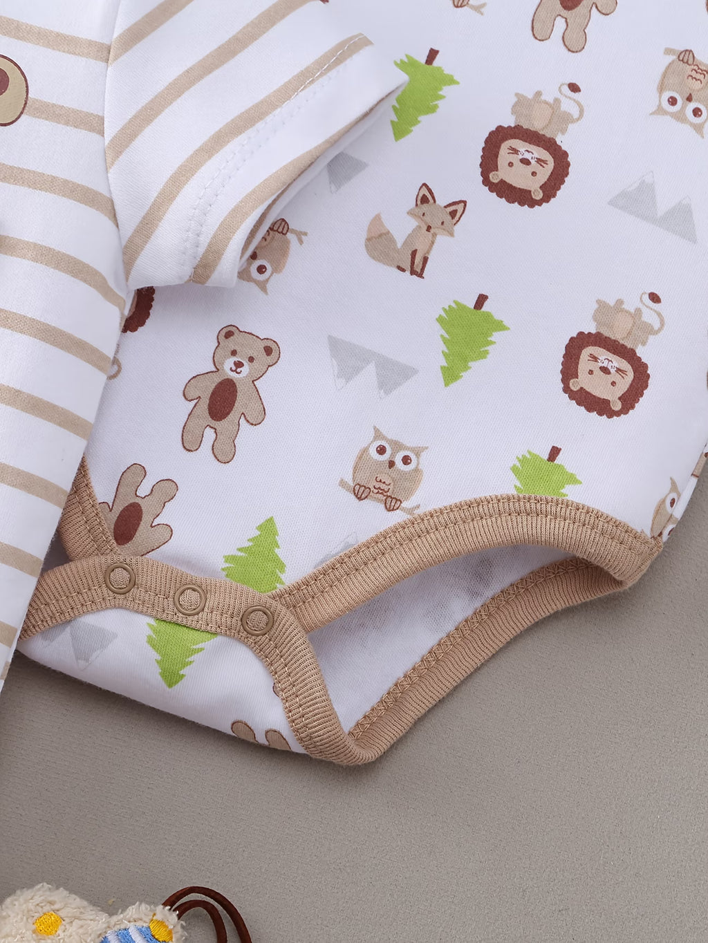 5-Pack Unisex Baby Bodysuits – Short Sleeve Cotton Onesies for Newborns