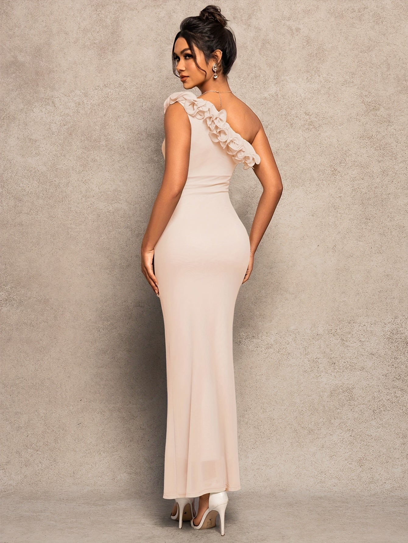 Robe Femme Automne/Hiver — Idéale pour Mariages, Concerts, Graduation, Style Princesse/Fée, Tulle Stretch avec Volants, Épaules Dénudées, Polyvalente Toute Saison, Tenue Élégante pour Soirées et Occasions Formelles, Robe Princesse pour Femme