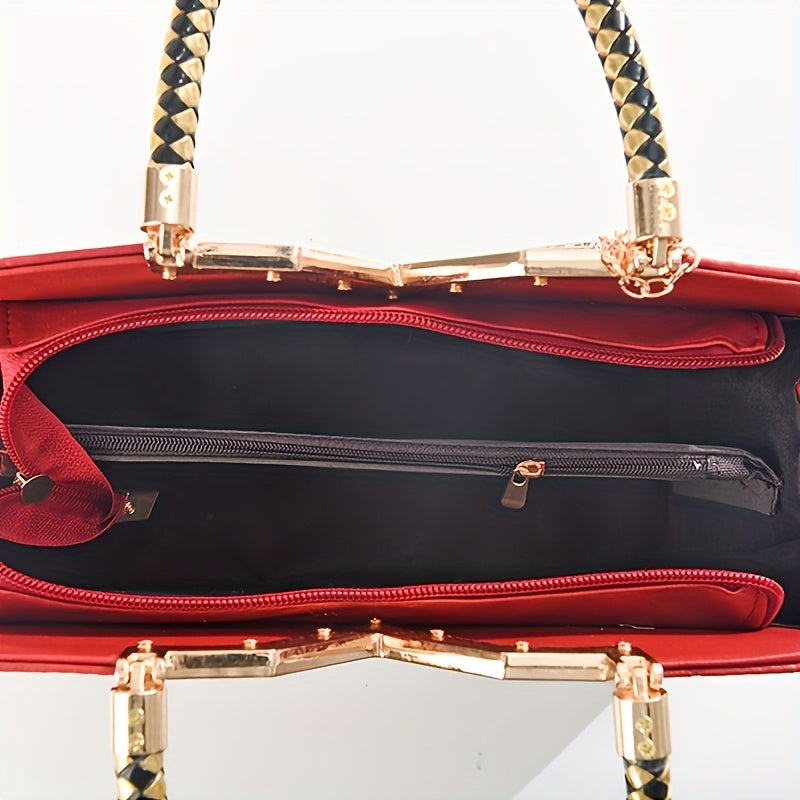 Sac fourre-tout grande capacité pour femmes – style estival décontracté, texture premium, polyvalent pour épaule, idéal pour travail et trajets, cadeau parfait