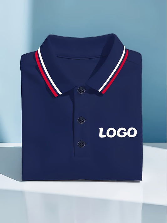 Custom Golf Short Sleeve, Men'S Shirt, Casual Custom, Simple Wear, Unique Gift Two, Fashionable, Versatile