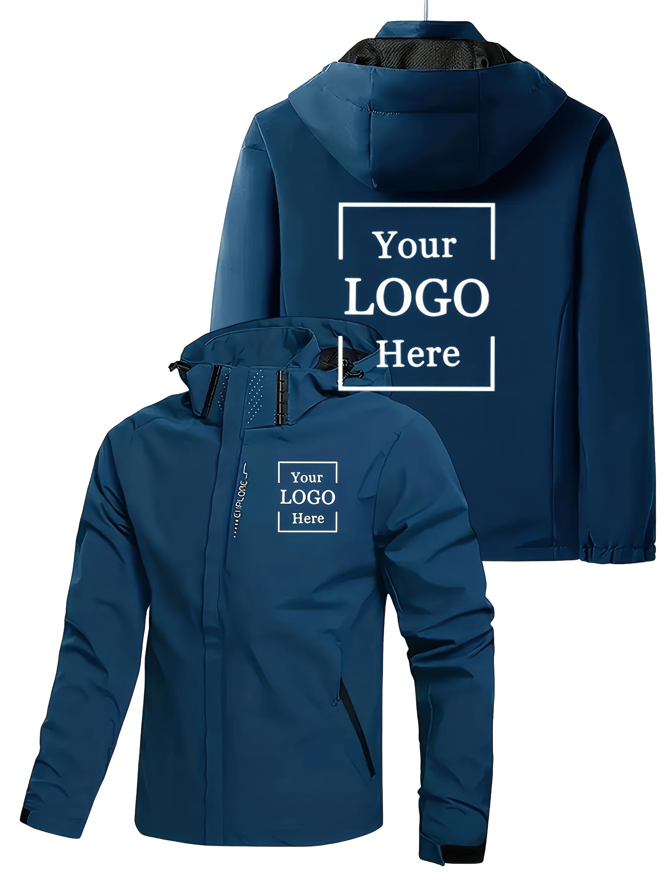 Veste à Capuche Homme – Personnalisable avec Logo