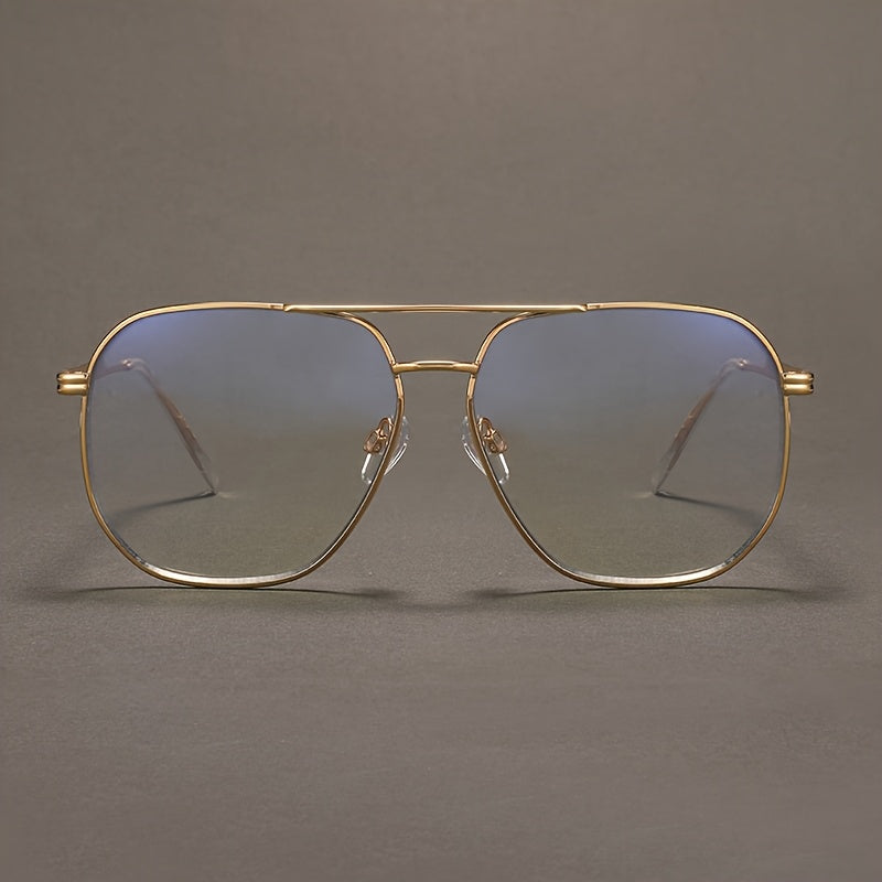 Computer Glasses for Men and Women, Unisex Design, Metal Frame Computer Glasses, Large-sized Glasses