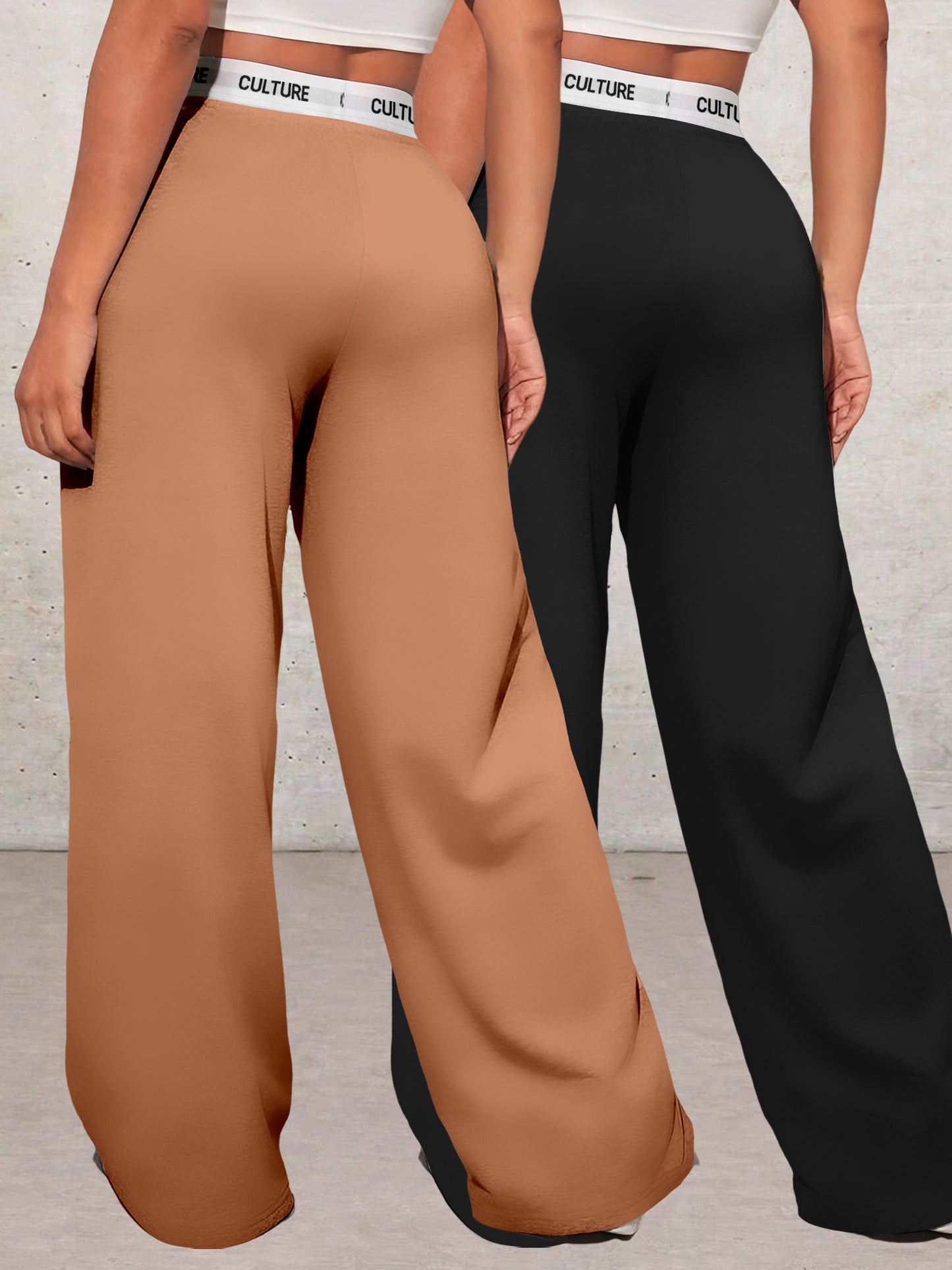 Ensemble Deux-Pièces Femme– Pantalon Taille Haute et Sweat Poches Ample