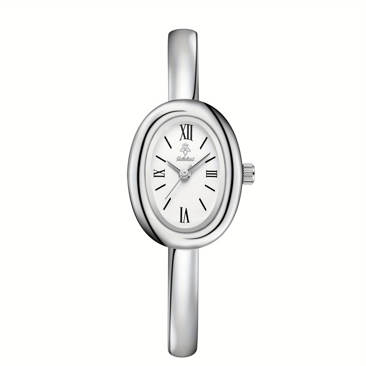 Montre Élégante – Boîtier et Bracelet Dorés, Cadran Ovale Classique avec Chiffres Romains, Minimaliste, Idéale Quotidien et Événements Formels, Cadeau Luxe pour Homme/Femme (Anniversaire, Mariage), Coffret Inclus