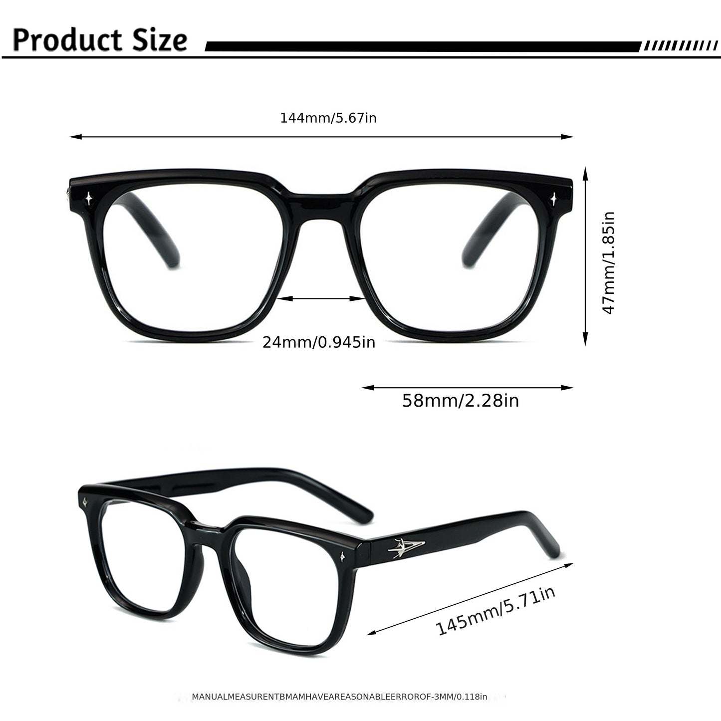 Fashion Optical Frames Featuring a New TR90 Square Design, Large Vintage-Style Frames That Are Perfect for Casual Wear. These Retro Glasses Come with Clear Lenses And Are Suitable for Both Men And Women. Ideal As Photo Ac