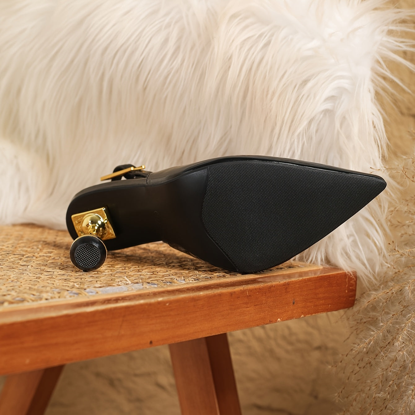 Sandales Élégantes pour Femme – Talons Bas, Bout Pointu et Dos Ouvert, Parfaites pour Printemps et Été