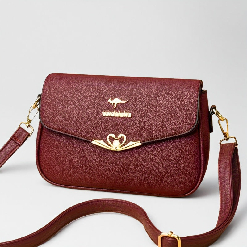 Sac bandoulière femme – noir, grande capacité, hardware doré, bandoulière réglable, polyvalent et élégant