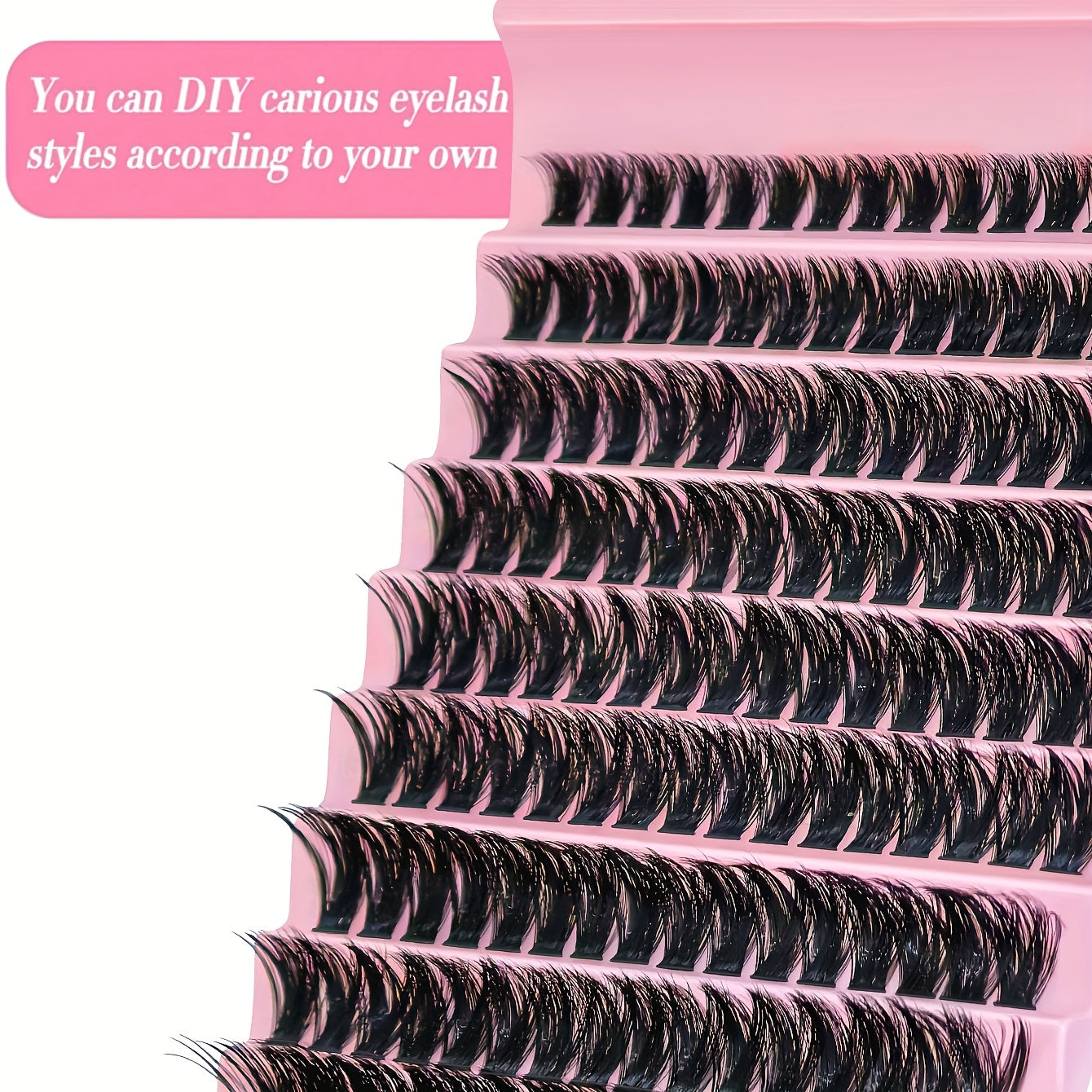 120/200 pcs de Cils Individuels – D Curl, 8-16 mm Mélangés, Fins et Épais, Effet Naturel, Parfaits pour DIY Débutants, Réutilisables