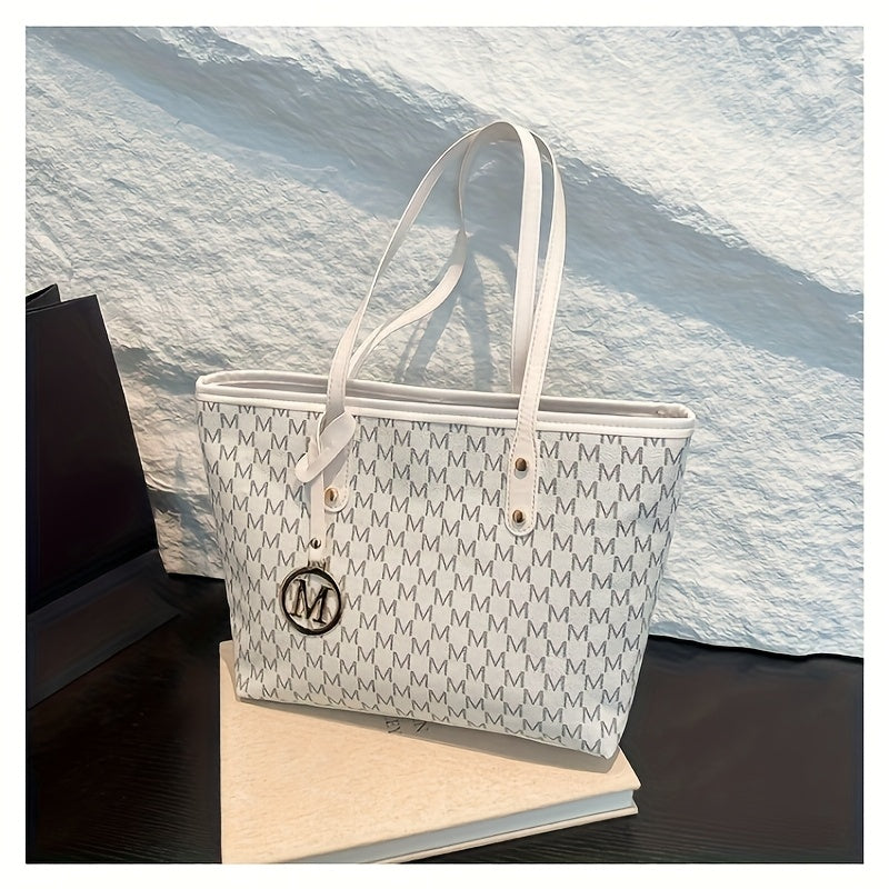 Sac Cabas et Bandoulière Femme Fait Main – Grande Capacité, Élégant, Couleurs : Rose / Marron, Quincaillerie Dorée et Fermeture Éclair