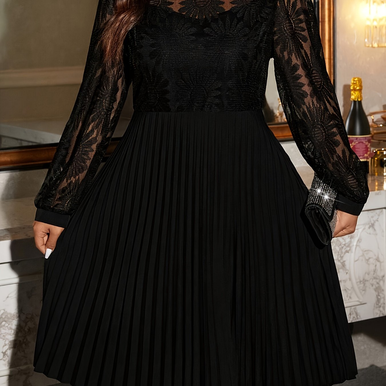 Women'S Elegant Formal & Everyday Dress - Flattering Fit, All-Season Chic Party Wedding Outfit, Elegant Evening Gown for Women, Office, Parties, Highquality Material, Fashion Lovers, Stylish Apparel, Sophisticated Design, Ver