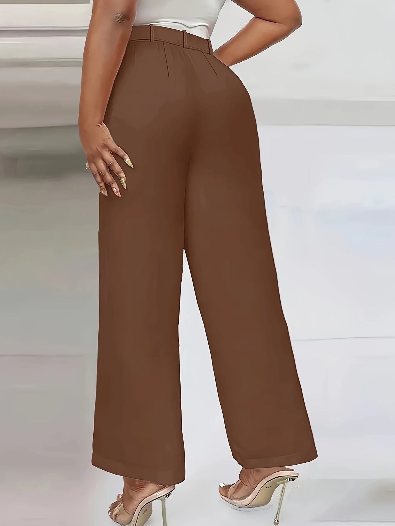 Pantalon Femme Décontracté – Avec Poches et Boutons