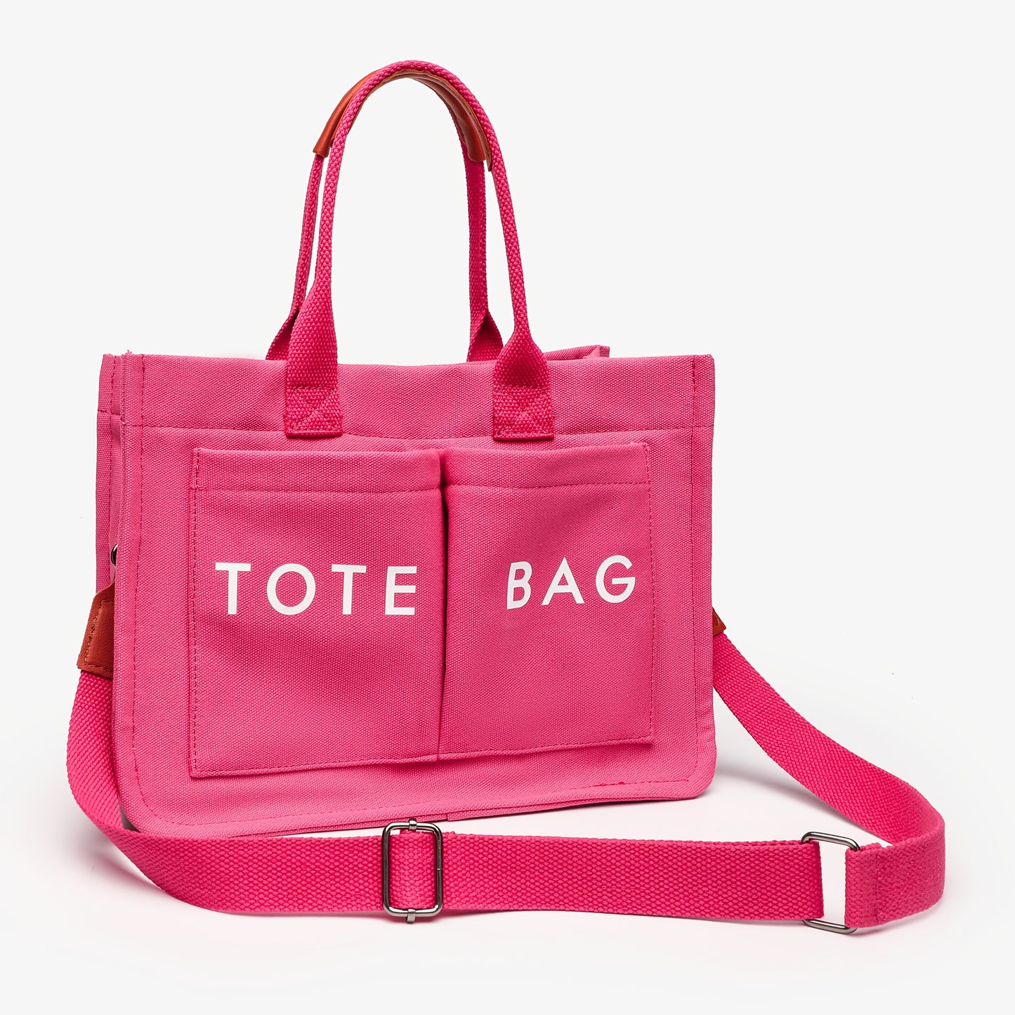 Sac Cabas Femme Grande Capacité avec Fermeture – Sac Élégant Rose/Rouge/Corail/Noir, Quincaillerie Dorée et Fixations Robustes, Sac Spacieux pour Travail, Voyages, Shopping et Usage Quotidien, Durable, Surface Facile à Nettoyer, Structure Solide