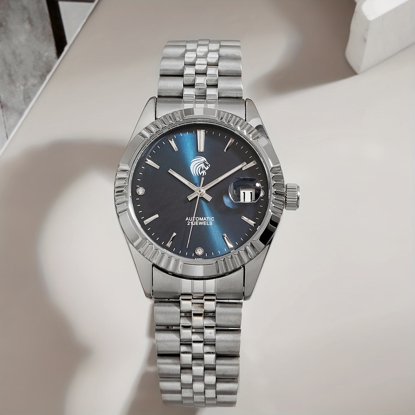 Montre Mécanique Automatique pour Homme – Style Fashion, Bracelet en Acier Inoxydable