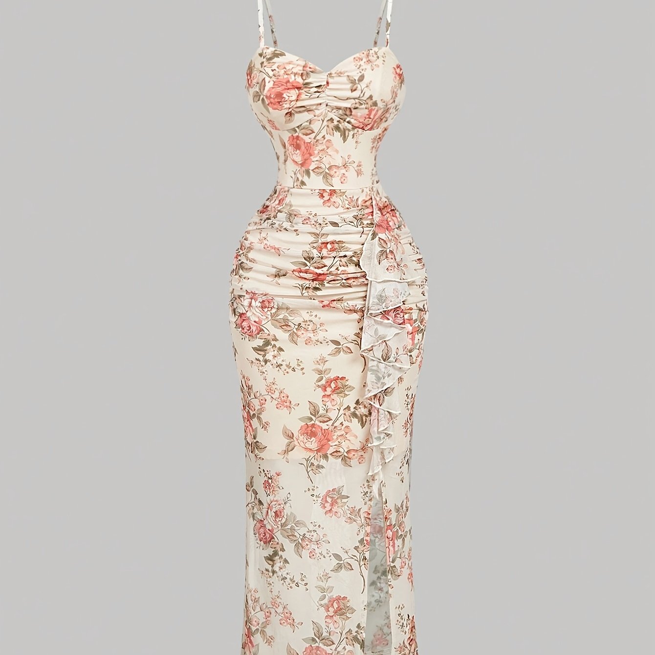 Robe à bretelles fleuries