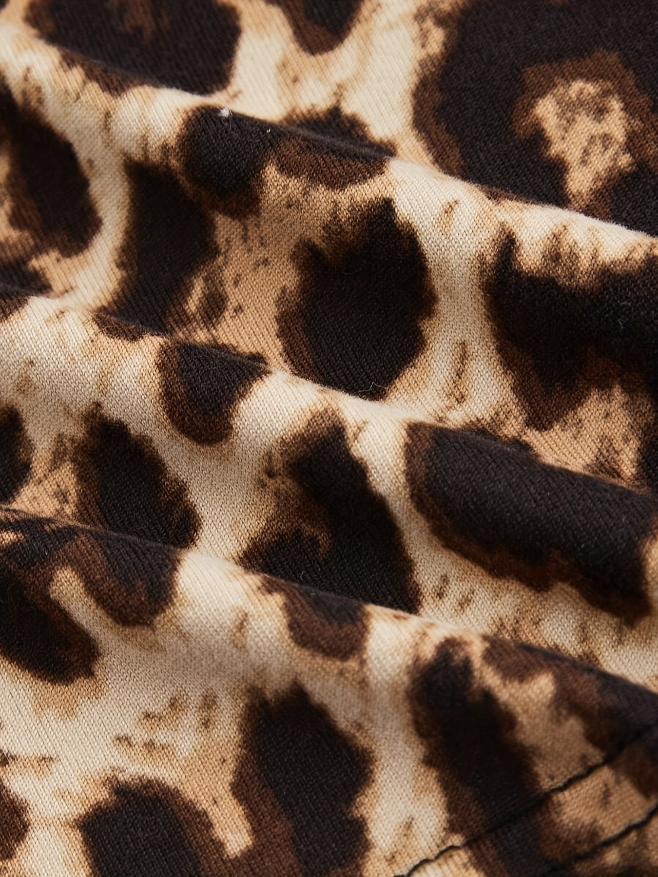 Top court à manches courtes pour femmes style punk Y2K motif léopard épaules dénudées sexy mode décontractée