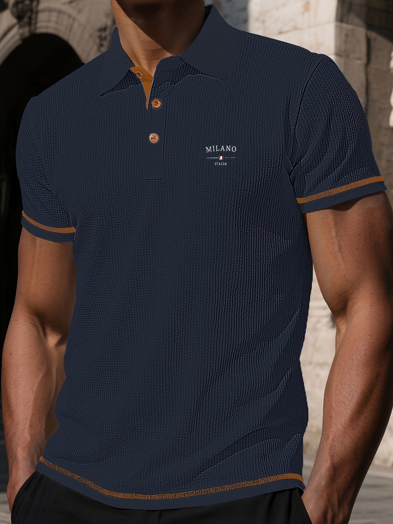 Men'S Light Blue Short Sleeve Button-Up Shirt - Ice Sliky Fiber Fabric, Short Sleeve, Collar, Regular Fit, Casual Summer Wear, Summer Casual Wear | Collar Buttonup Shirt | Stretchable Fabric