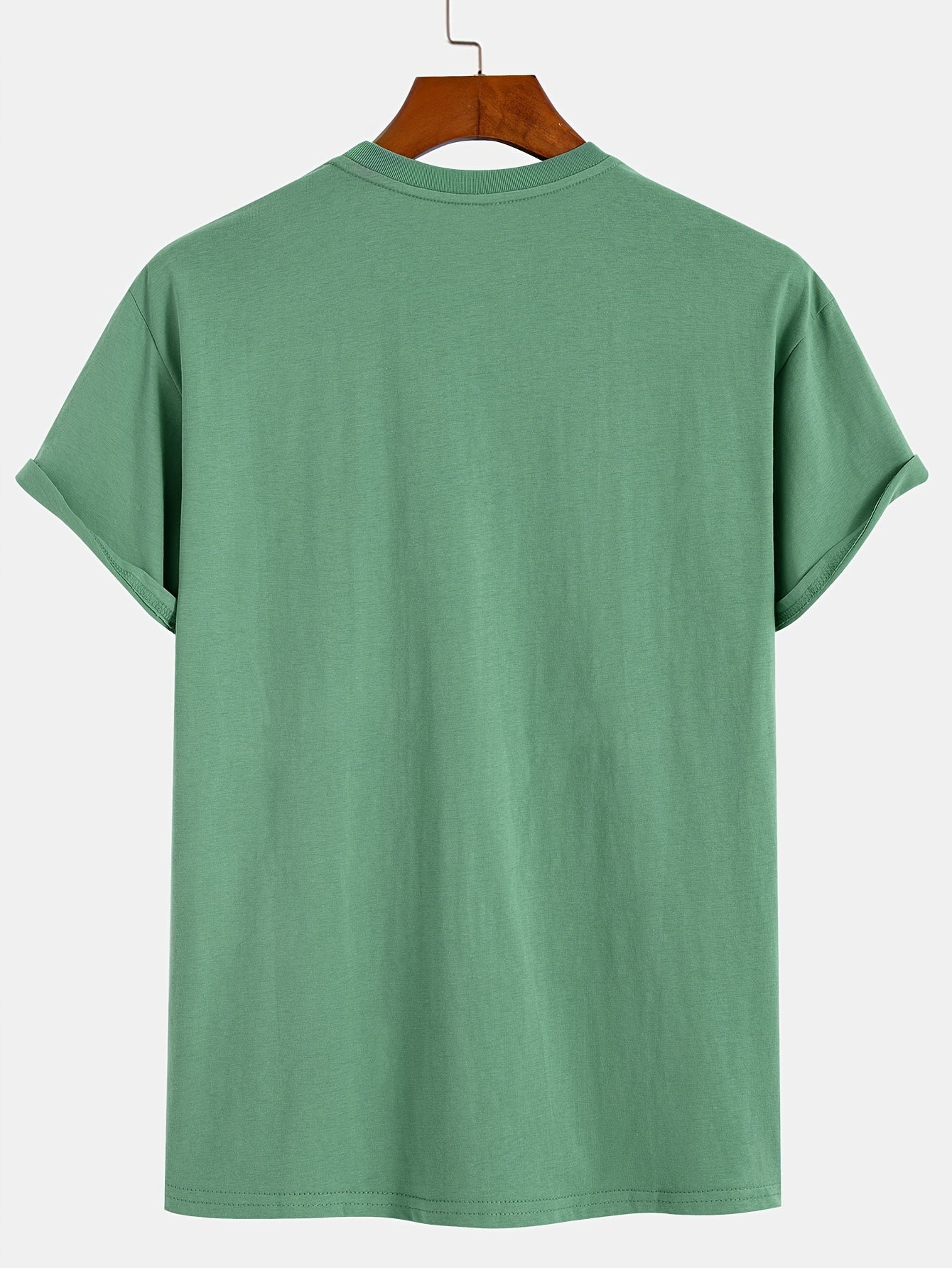 Men'S Casual Short Sleeve T-Shirt - Pineapple Print, Soft Breathable Cotton, Regular Fit Round Neck, Classic Basic Style for Casual Attire, Comfortable Clothing | Round Neck Tshirt | Soft Fabric Tee, T Shirt