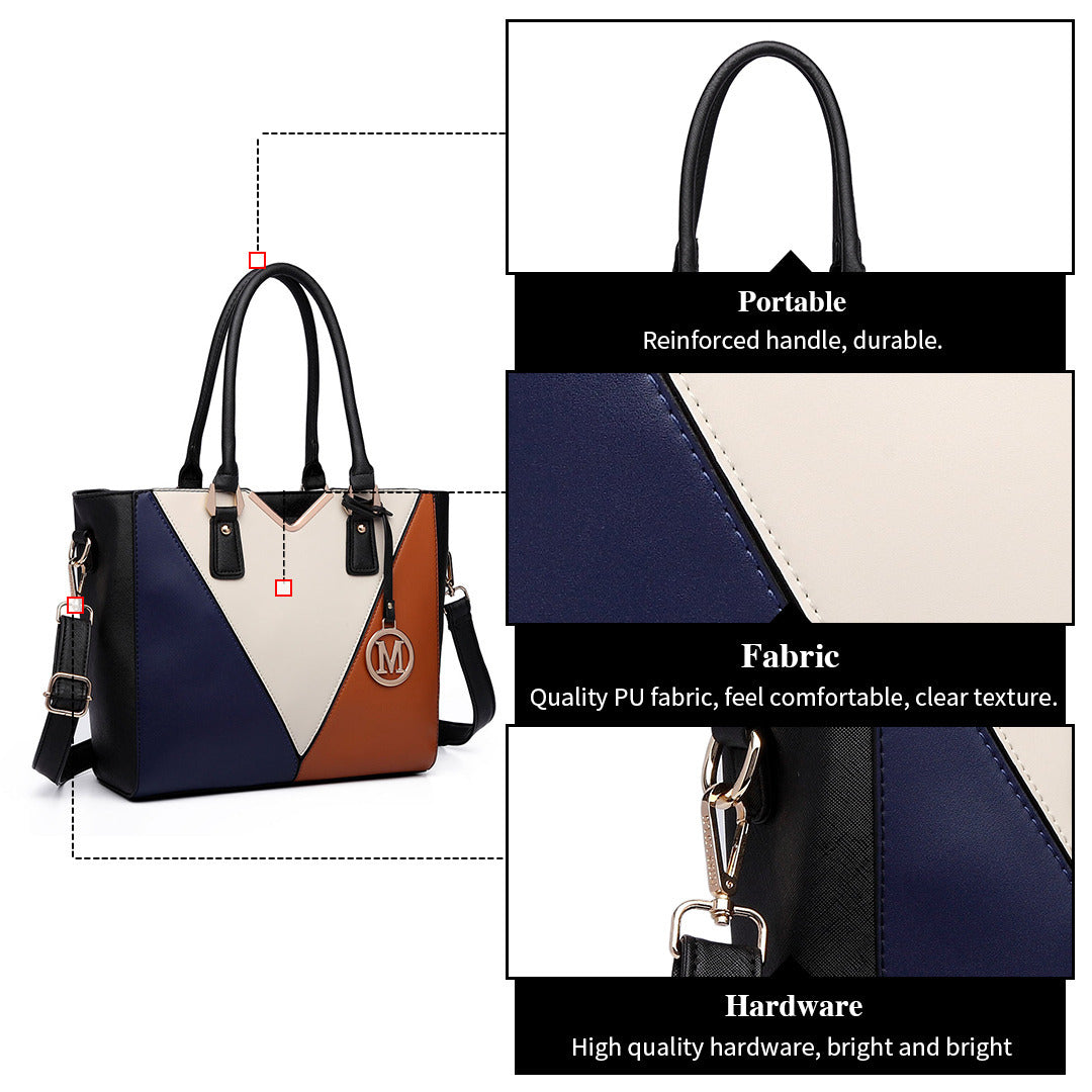 Sac Cabas Femme PU Multicolore Style V Épaule Tendances