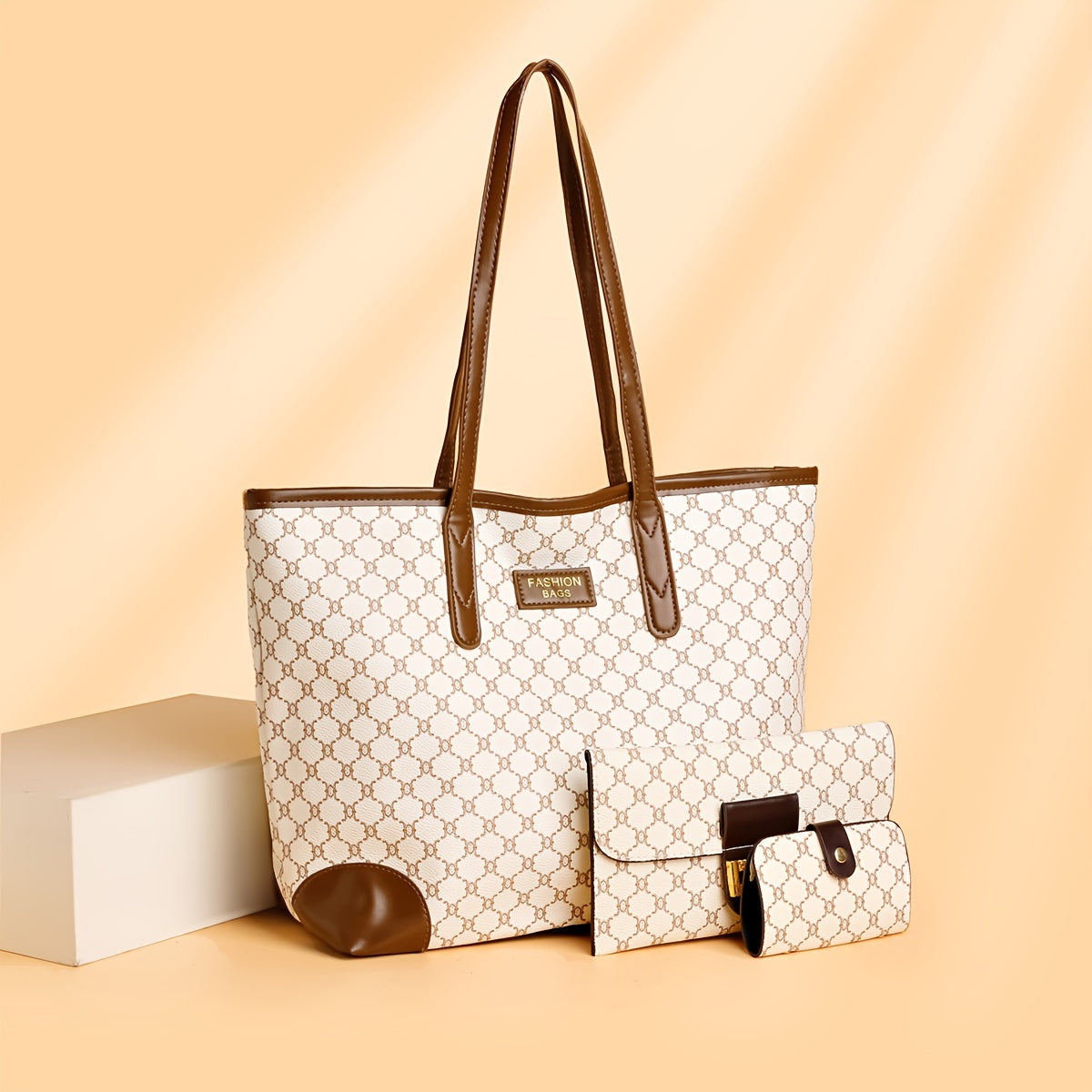 3pcs Set– Grand Sac Femme, Zippé, Polyvalent