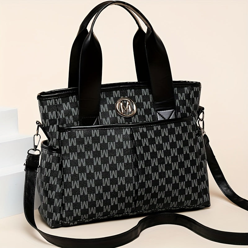 Sac à main femmes bandoulière logo M fermeture éclair detachable