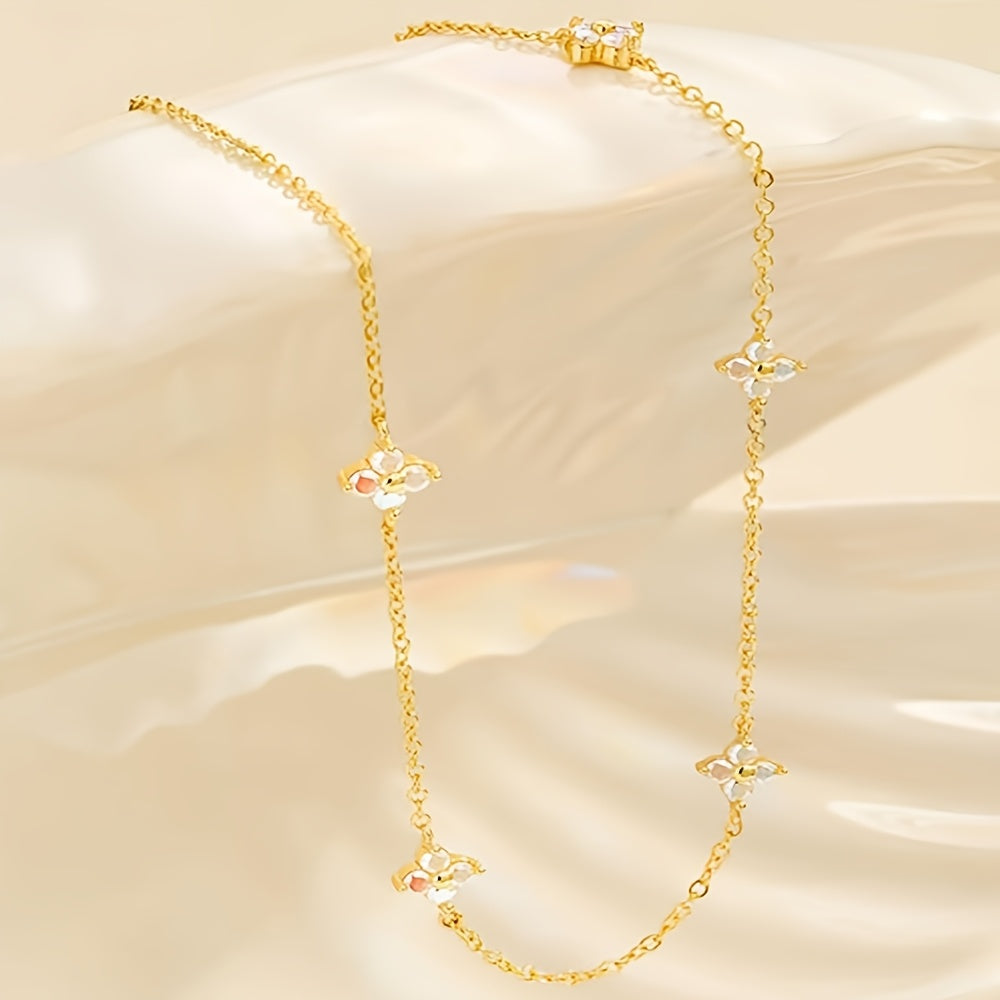 Collier Élégant  pour Femme – Bijou Minimaliste au Design Raffiné avec Chaîne Délicate, Parfait pour la Saint-Valentin, la Fête des Mères ou Noël. Convient aux Tenues du Quotidien comme aux Occasions Formelles –Accessoire Polyvalent et Sophistiqué