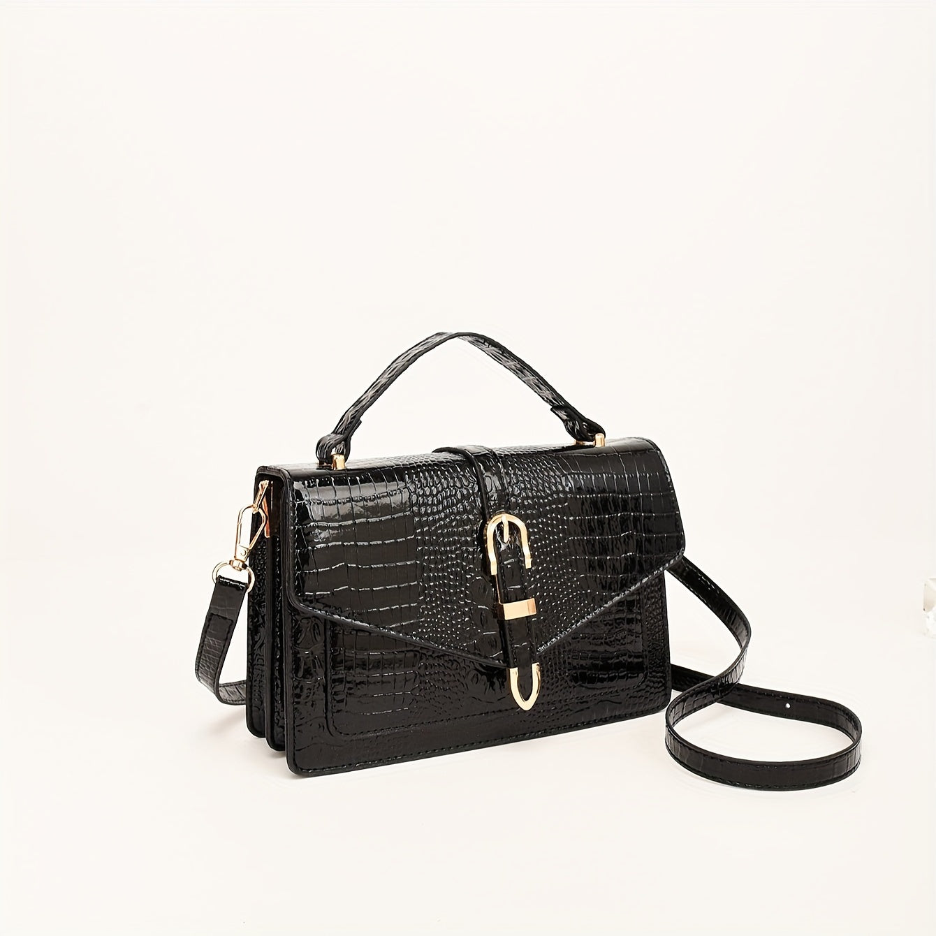 Sac Bandoulière– Léger, Couleur Unie, Fermeture Magnétique, Bandoulière Amovible