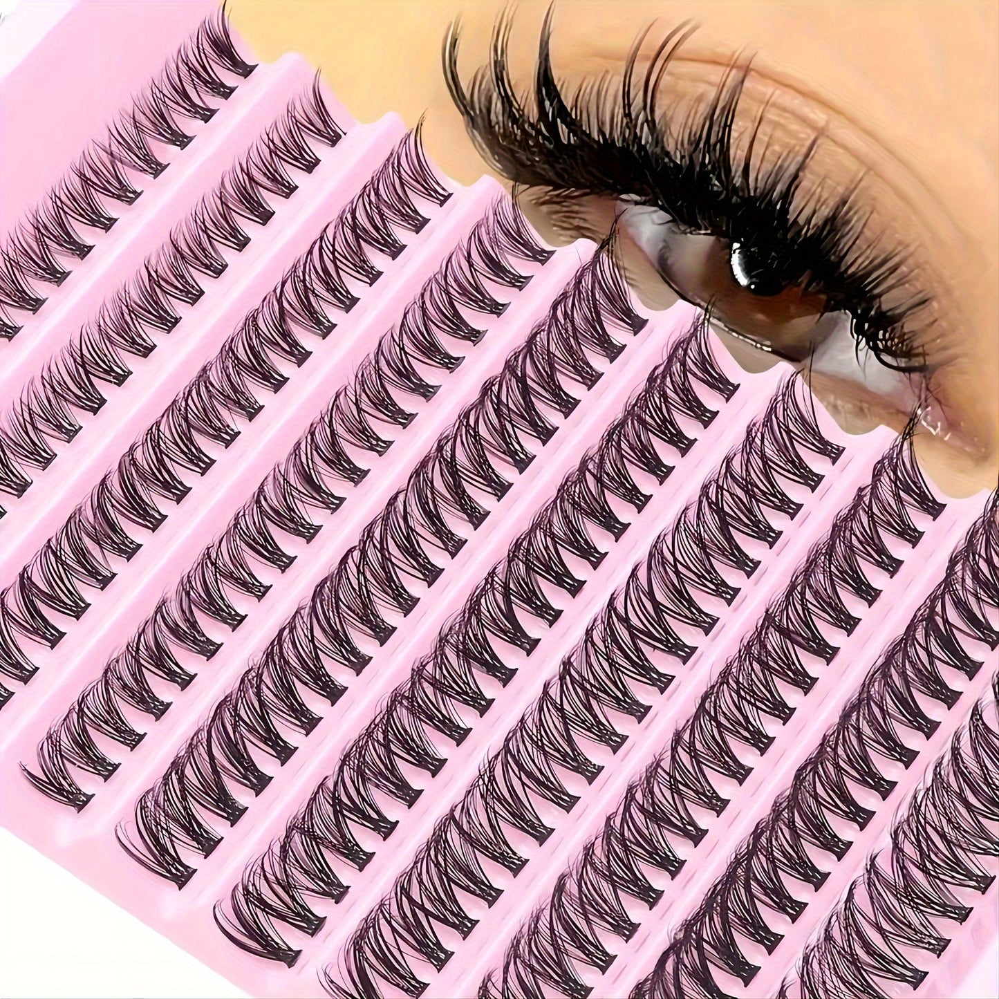 Faux cils en vison 30D, faux cils en touffes 40D et 80D, courbure 0,07 mm, extensions de cils naturels mélangés de 8 à 16 mm, extensions de cils volume 3D, outils de maquillage