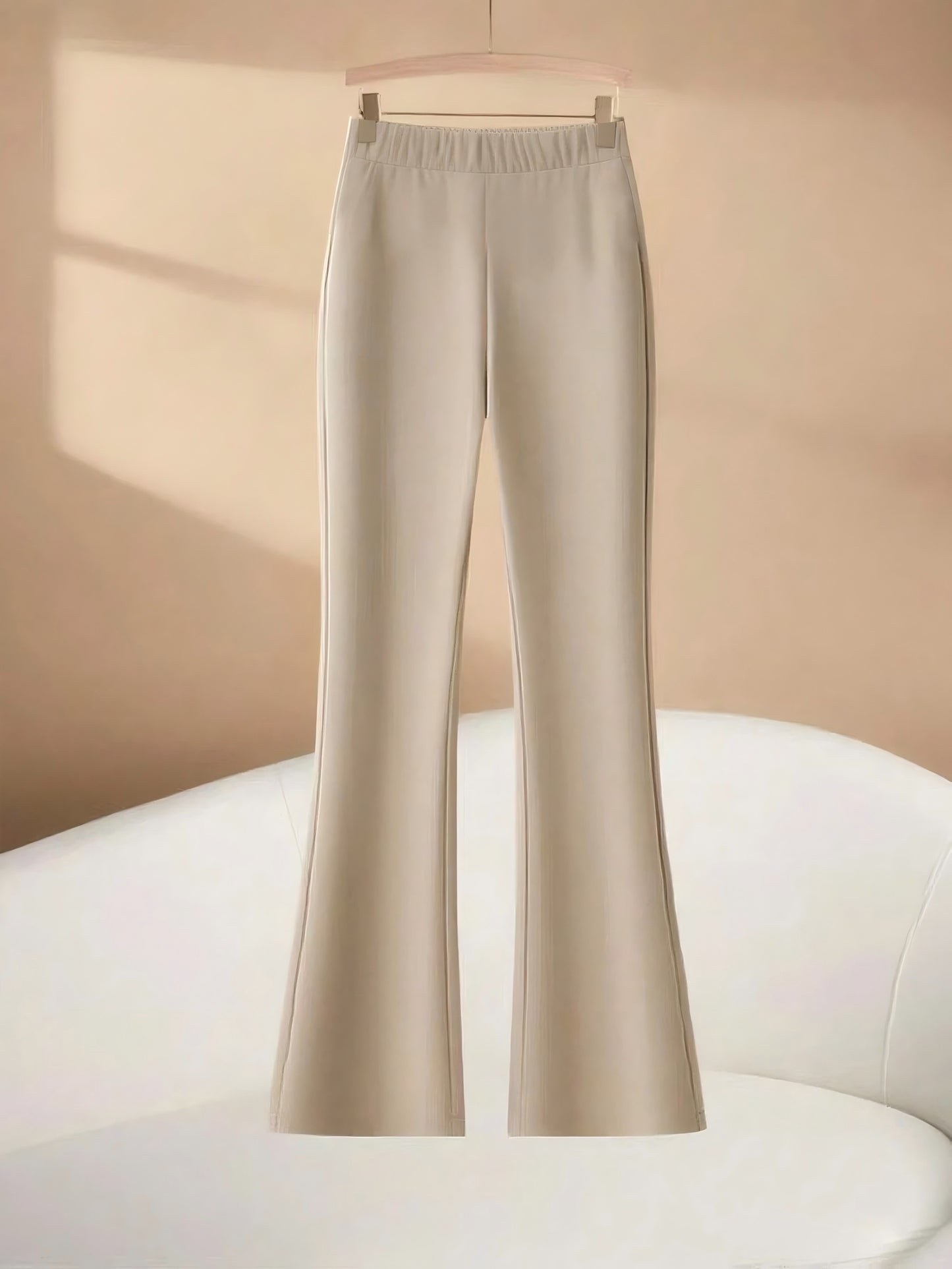 Pantalon Femme Élégant Jambe Droite – Bureau et Quotidien, Coupe Structurée, Tous Saisons