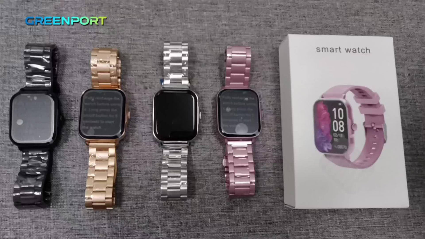 Montre Connectée 2025 Homme & Femme – Dernier Modèle avec Fonctions Multiples : Mode Sport, Alertes Messages, Notifications d’Appels, Réveil, Batterie Rechargeable USB