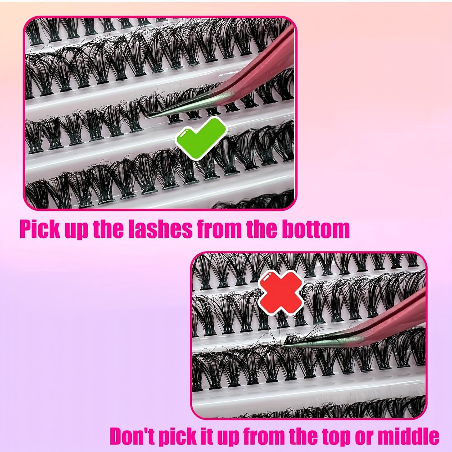 Kit Extensions de Cils 200 pcs — Cils Curl D 30D/40D/80D/100D, Longueurs Mixtes 8-16 mm, Styles Naturels Fins et Épais/Très Épais, Kit Auto-Application avec Colle, Scellant et Outil Applicateur, Pour Usage Domestique, Débutants, Réutilisable