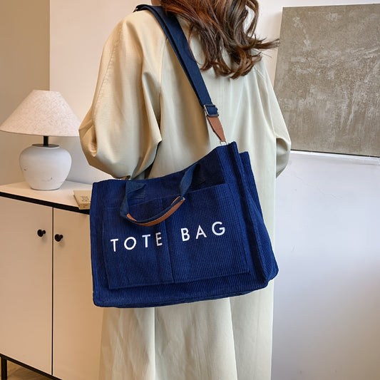 Sac Cabas Femme Multi-Poches – Fermeture et Bandoulière, Matériel Doré, Poignée Solide, Plusieurs Couleurs (Rose, Kaki, Marine, Bordeaux, Blanc, Noir, Marron), Tissu Durable