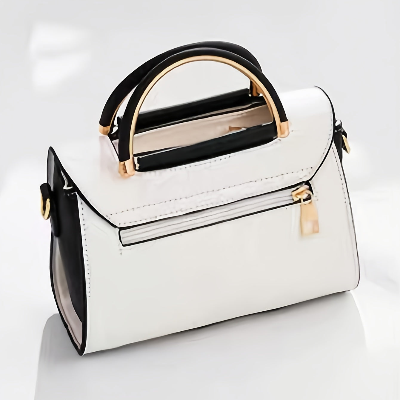 Mini sac bandoulière synthétique blanc femme