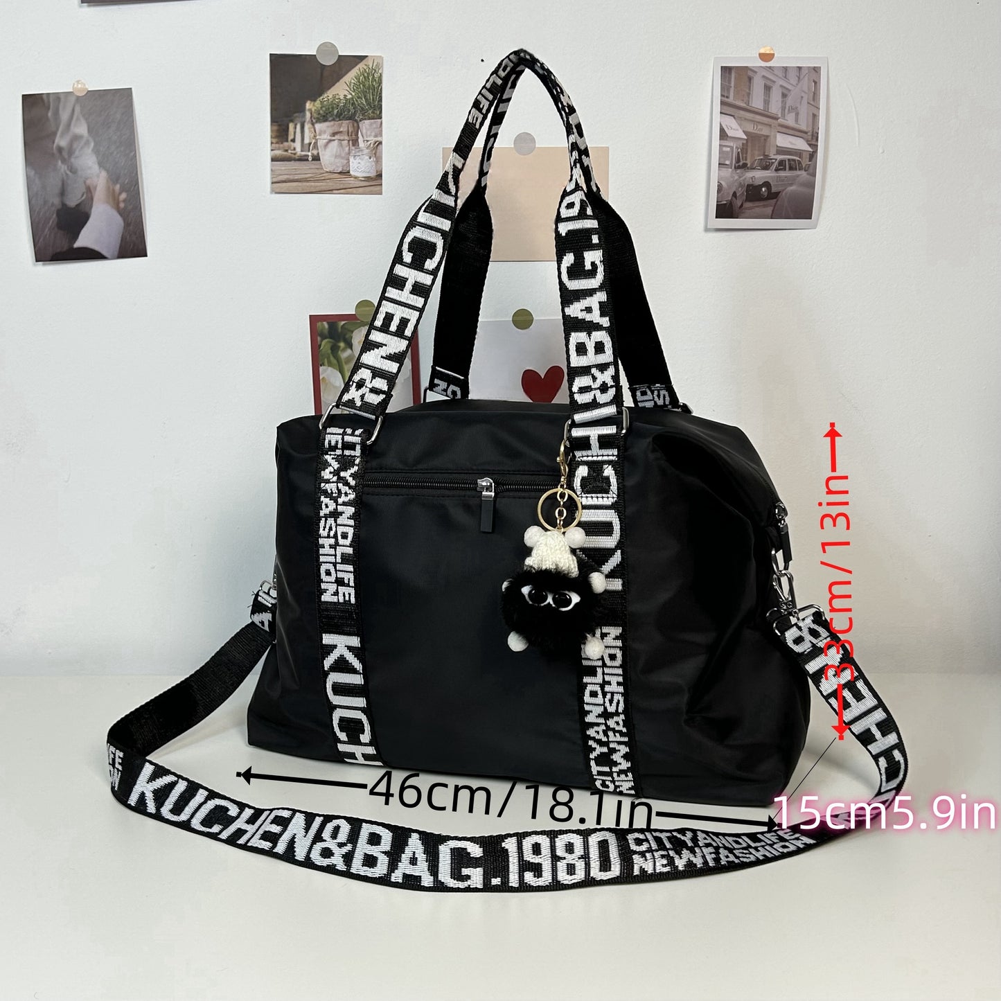 Sac de Voyage Pliable – Sac Polochon, Sac de Sport & Fitness, Sac de Yoga, Sac Weekender pour Nuitée, Organisateur de Bagages